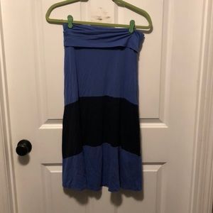 Blue and navy skirt